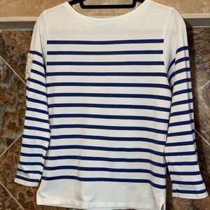 Purple Label Ralph Lauren Collection Striped Boatneck Mariner Sweater Medium